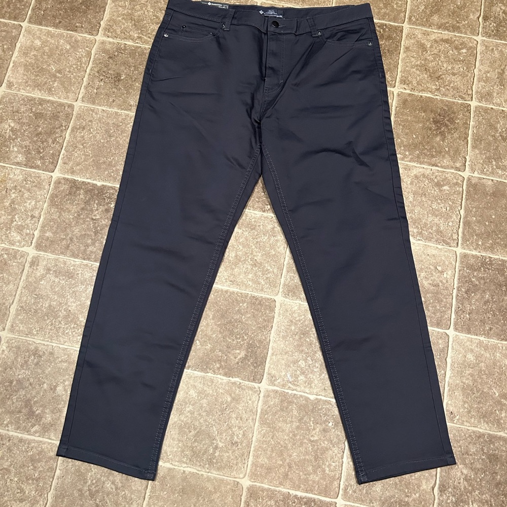 5 pocket pants slim fit 36x30 gray nwt members mark